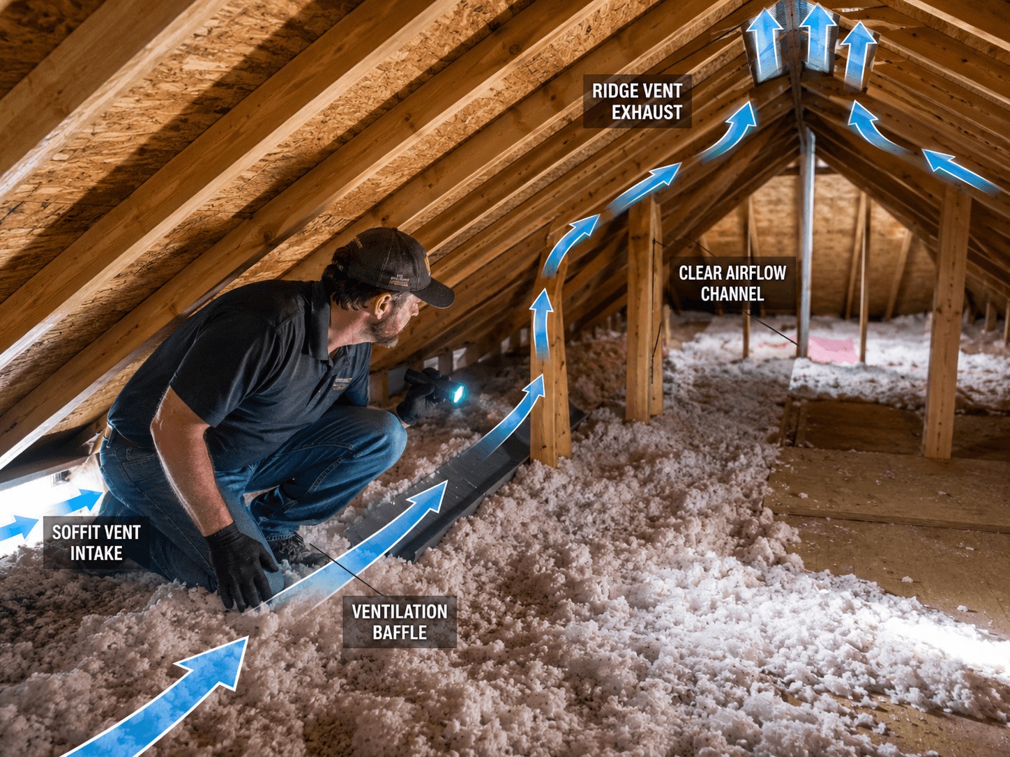ventilation inspection before solar fan installation